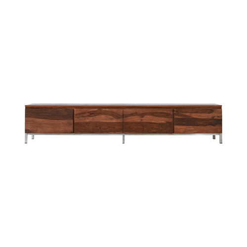 Tikamoon Nova - Massief palissander tv-meubel 205 cm - Donkerbruin - vtwonen shop