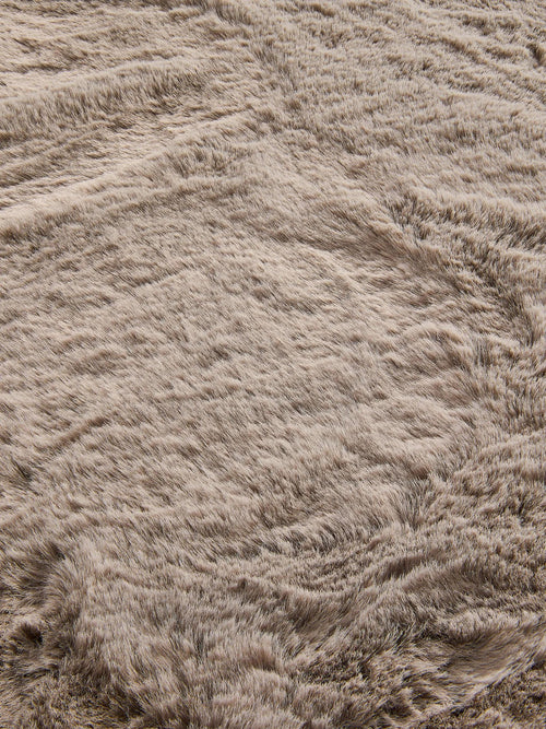 benuta nepbont vloerkleed Dave - taupe - 200x200 cm