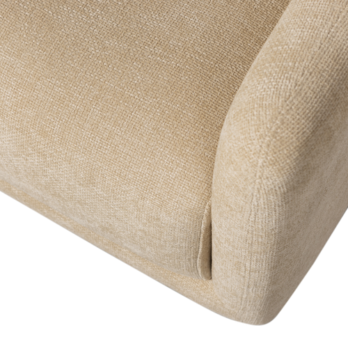 WOOOD draaibare fauteuil Oscar - Chenille - Naturel - 64x78x79 - vtwonen shop