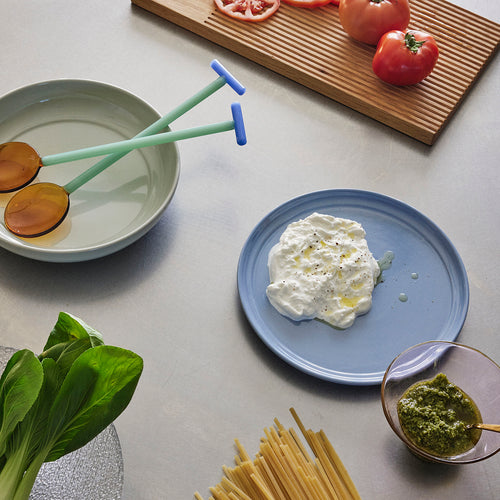 Hübsch dinerbord Amare - steenpoeder - ø28xh2cm - vtwonen shop