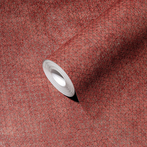 A.S. Création behang effen rood, goud en metallic - 53 cm x 10.05 m - AS-388268 - vtwonen shop