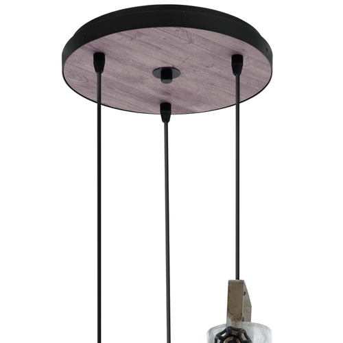 EGLO hanglamp Barnstaple - e27 - bruin-patina/black/oud-zink-look - vtwonen shop