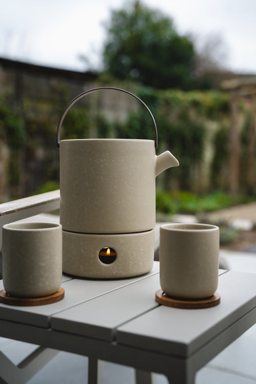 Bredemeijer - Theeset Umea 1,2L met theelicht leemgrijs - vtwonen shop