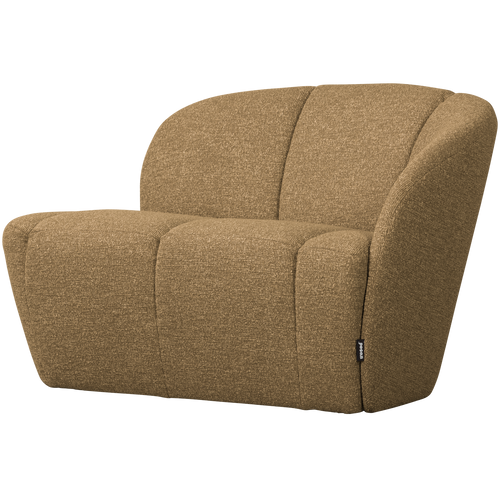 WOOOD 2-zits bankje rechts Mojo - Polyester - Geel/Bruin Melange - - vtwonen shop