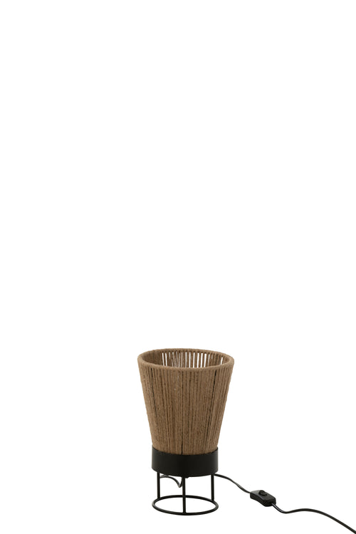 J-Line tafellamp Nina - jute - beige