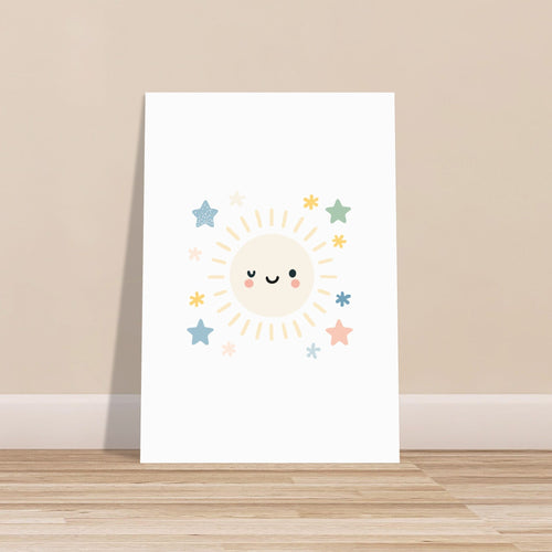 Artfulprints  Pastel sunshine   poster 50x70 cm - vtwonen shop