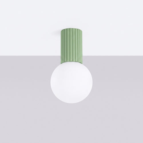 Sollux Lighting Plafondlamp HALO salie IP44 - 12x12x21cm