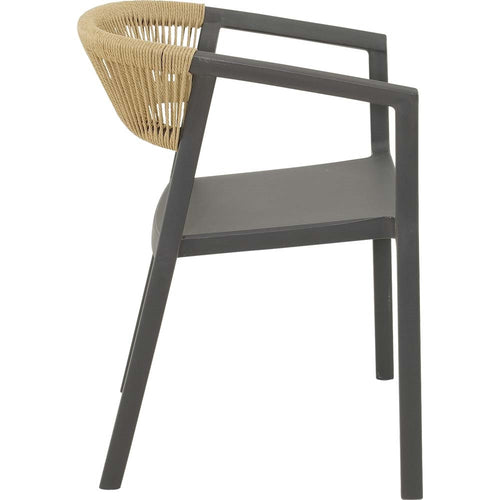 Lesli Living bistrostoel Terrasa - antraciet - 56x55x74,5cm