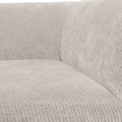 WOOOD hoekelement recht Mojo Base - Ribstof - Ecru - 74x105x105