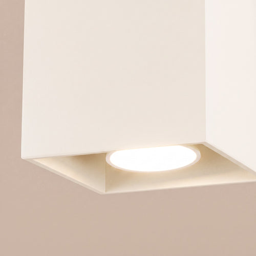 Sollux Lighting Plafondlamp QUAD 1 beige - 10x10x10cm