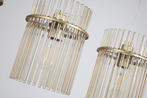Searchlight hanglamp Swizzle - 4 lichts - 111  x 120   cm - goud