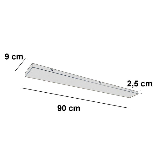 Ylumen plafondplaat 90 - 3 lichts - 90  x 2.5   cm - beige - vtwonen shop