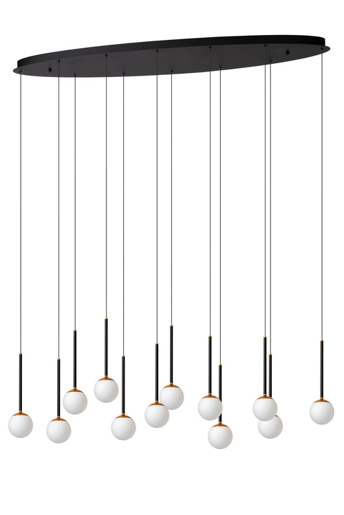 Lucide hanglamp CALINA - Geïntegreerde LED - Zwart - vtwonen shop