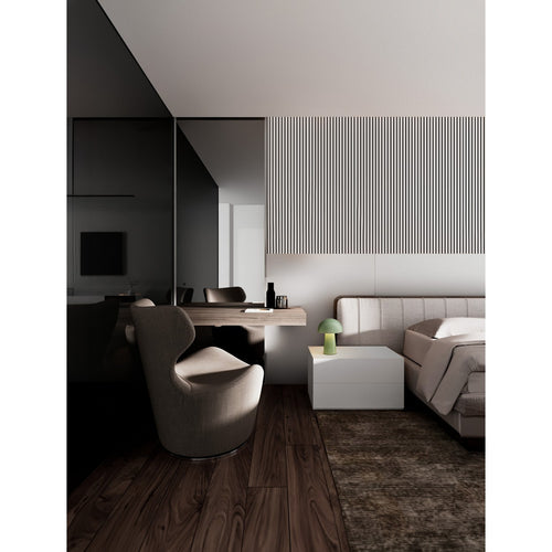 Nova Luce ANDE Geïntegreerde LED-tafellamp, matgroen, aanraakgevoelig, dimbaar, 2W 129lm 3000K, USB-aansluiting
