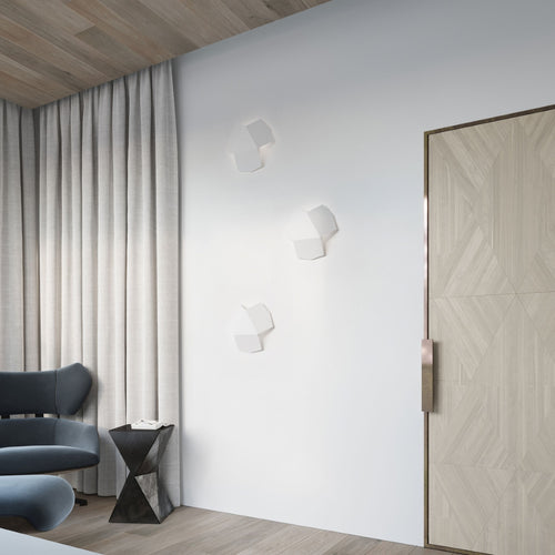 Sollux Lighting Wandlamp TRE wit - 30x30x8cm