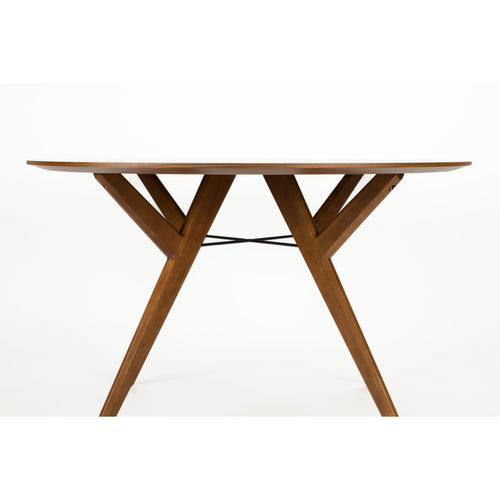 Zuiver IJver Eettafel Rond 120 cm Hout Walnoot - Bruin