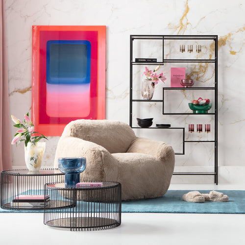 Kare Design Fauteuil Mika 115cm creme - vtwonen shop