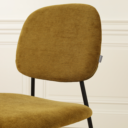 Nolon Jasmijn Eetkamerstoel Mosgroen - Zwart - vtwonen shop