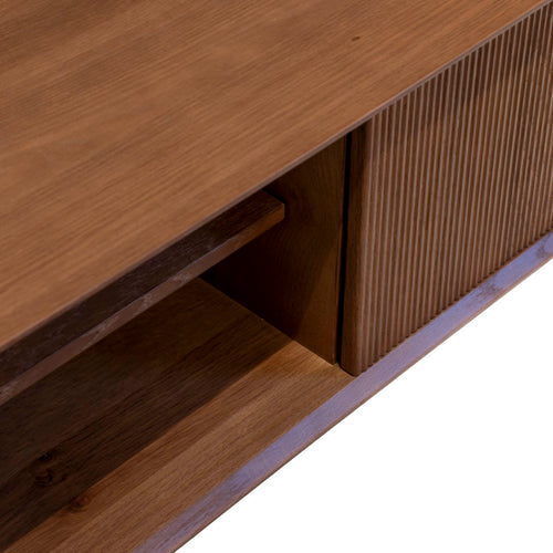 DÉJA Living Tv-meubel Melide - Donkerbruin Eiken - 200x40x45cm