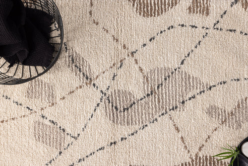 Rebellenclub Vloerkleed Hine - 60x90cm - Bruin/grijs - vtwonen shop