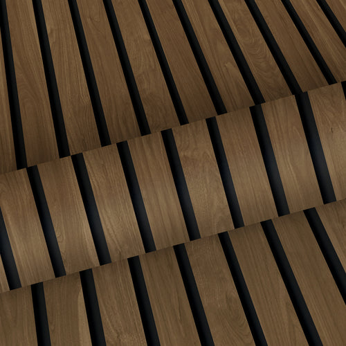 Sanders & Sanders behang houten wandpanelen 3d bruin - 50 x 900 cm - 935279 - vtwonen shop