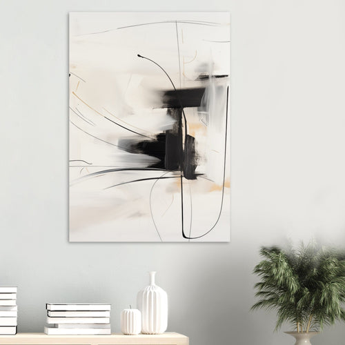 Artfulprints  Abstract - Chique brush 8   poster A4 21x29.7 cm