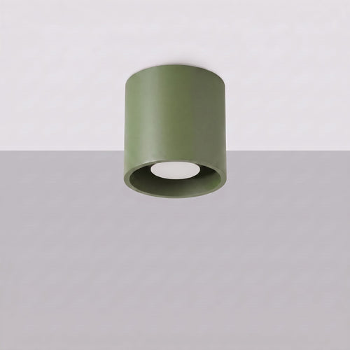 Sollux Lighting Plafondlamp ORBIS 1 olijfgroen - 10x10x10cm