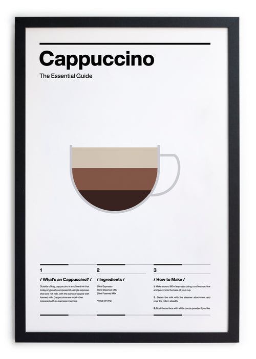 Zwarte lijst met kader 40x30 cappuccino - vtwonen shop