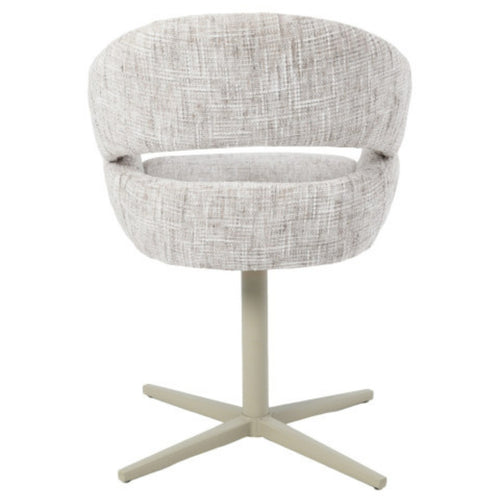 DÉJA Living Eetkamerstoel Milou - Greige - Draaibaar - Set van 2 - vtwonen shop