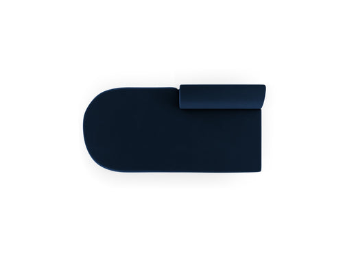 Micadoni Module Miley 2-zits, flueel koningsblauw - 90x158x70cm