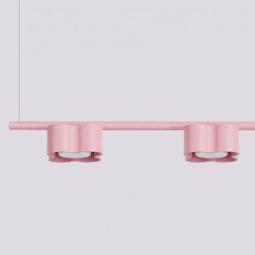 Sollux Lighting Kroonluchter OVIO 4 roze Gx53 - 122x12x208cm