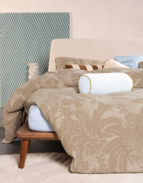Essenza Palma dekbedovertrek - Eenpersoons – 140x200/220 cm - Taupe