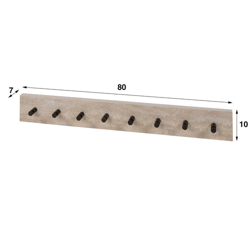 Giga Living Kapstok Travino - Travertin Keramiek - 80x10x10cm
