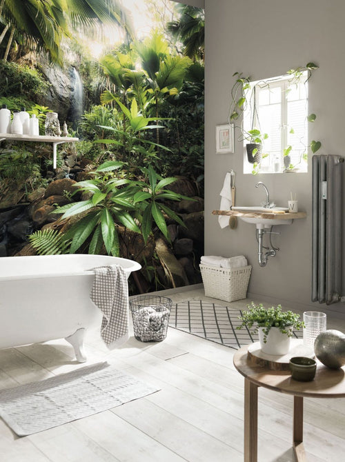 Sanders & Sanders fotobehang jungle-motief groen - 200 x 250 cm - 612556
