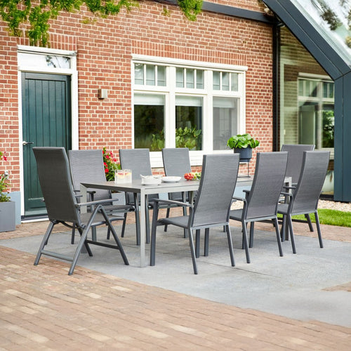 Hartman Tuinstoel Sitges - Antraciet Aluminium - Zithoogte 45cm - vtwonen shop