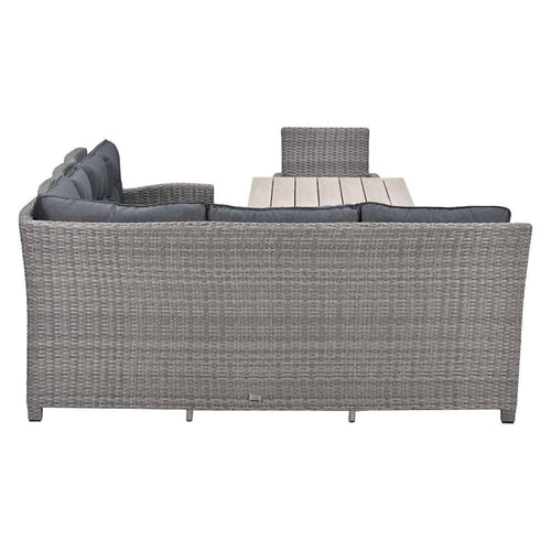 Garden Impressionslounge dining set Jaru 6-delig links - light teak vironwood