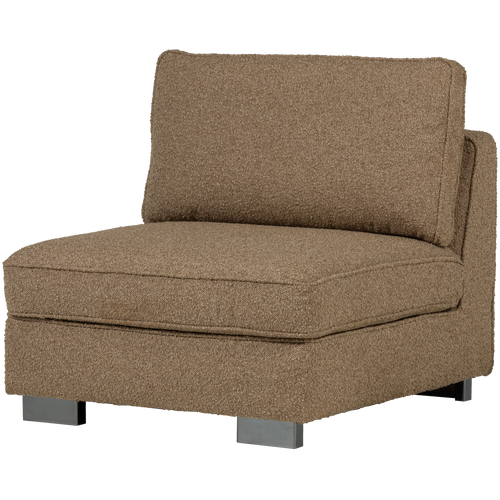 vtwonen element 1-zits Lazy - Bouclé - Bruin - vtwonen shop