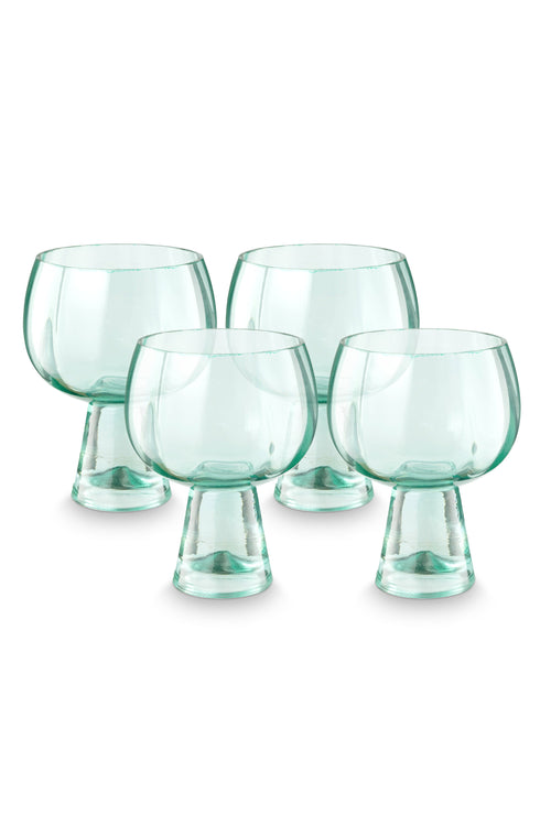 vtwonen - Retro Wijnglazen - Set van 4 - 270ml - vtwonen shop