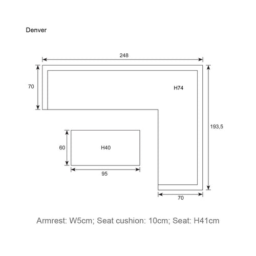Lexington loungeset - 4-delig - rechts - carbon black - reflex black - vtwonen shop