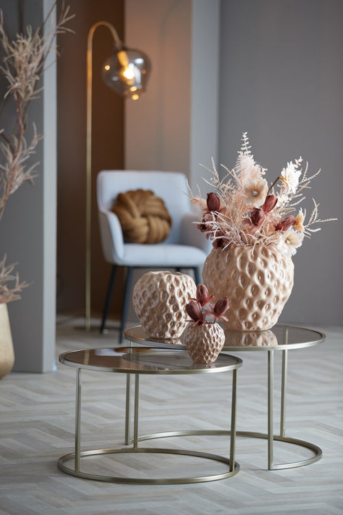 Light & Living salontafel DUARTE - Ø75x44cm - goud - Set van 2 - vtwonen shop