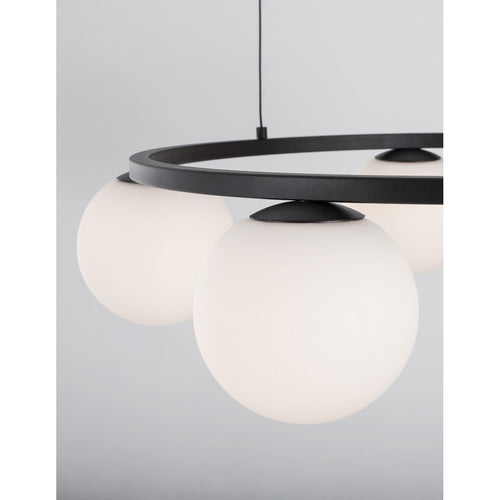 Merano Digby Geïntegreerde LED-plafondlamp Sandy Zwart Metaal, Aluminium Wit Opaal Glas LED 40W 2580Lm 3200K
