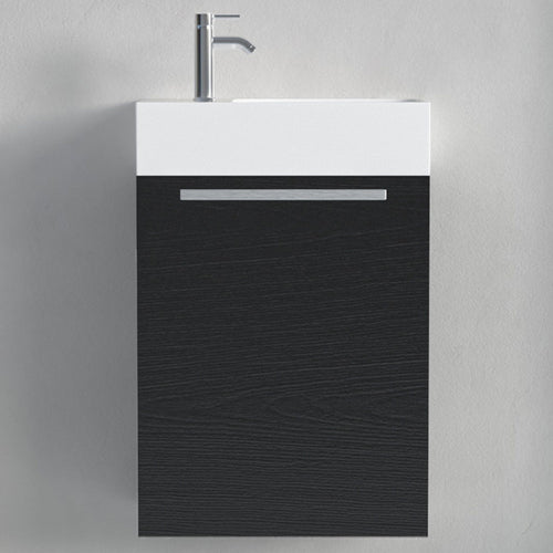 LOMAZOO toiletmeubel Bombay - zwart eiken