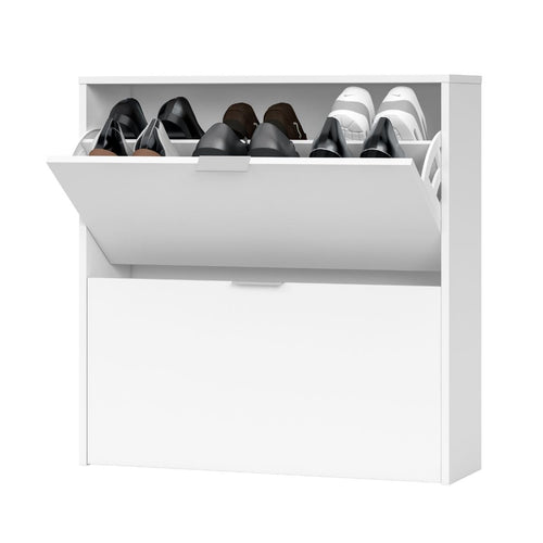 CALICOSY - Schoenenkast - Wit - 76x75x22 cm