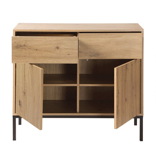 Calicosy - LENNY Dressoir 2 deuren - Eiken - 40x90x80 cm
