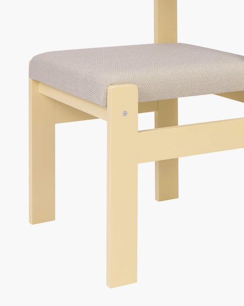 noo.ma Kini eetkamerstoel - Butter Yellow & Oatmilk Beige