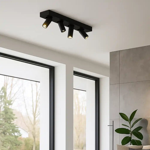 Highlight spot Eliano - 4 lichts - 48  x 12.5   cm - zwart - vtwonen shop