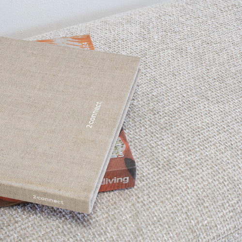 Giga Meubel Poef Sarah - Stof - Beige - 100x50x38cm - vtwonen shop