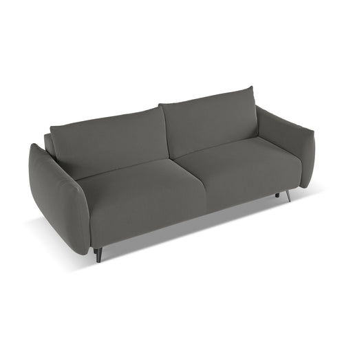 LaMiaSofa 3-zits slaapbank Genova - velours - staal - 230x105x86