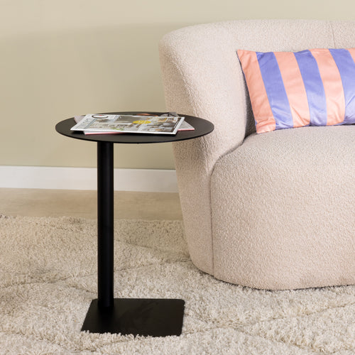 Spinder Design bijzettafel Sunny 50 - Zwart - Ø 40
