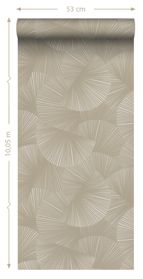 Sanders & Sanders behang grafisch 3D motief licht taupe - 53 cm x 10.05 m - 935351 - vtwonen shop